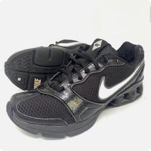 Vtg Nike Shox TG Black White Running Shoes Womens
